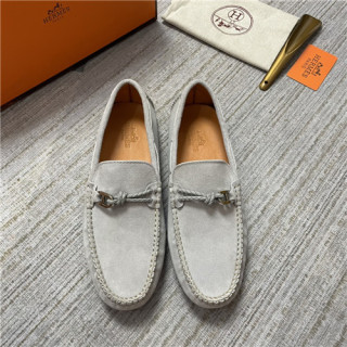 Hermes 2021 Men's Leather Loafer,HERS0474 - 에르메스 2021 남성용 레더 로퍼,Size(240-270),그레이