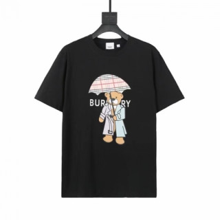 Burberry  Mm/Wm Logo Cotton Short Sleeved Tshirts Black - 버버리 2021 남/녀 로고 코튼 반팔티 Bur03987x Size(xs - l) 블랙