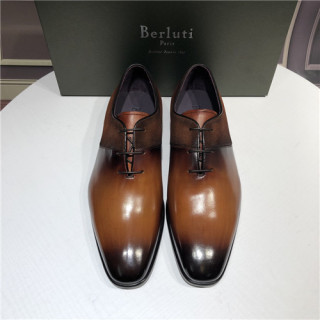 Berluti 2021 Men's Leather Oxford Shoes,BERTS0267 - 벨루티 2021 남성용 레더 옥스퍼드,Size(240-270),브라운