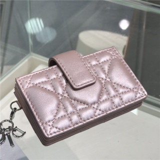 Dior 2021 Women's Leather Card Purse,10.5cm,DIOW0031 - 디올 2021 여성용 레더 카드퍼스,10.5cm,핑크