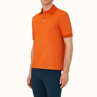 Hermes  Mens Crew-neck Short Sleeved Tshirts Orange - 에르메스 2021 남성 크루넥 반팔티 Her0662x Size(m - 3xl) 오렌지