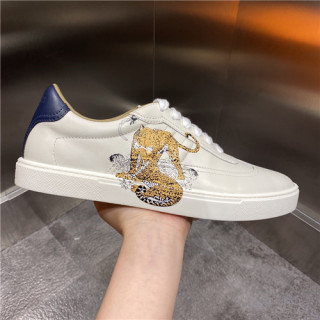 Hermes 2021 Men's Leather Sneakers,HERS0480 - 에르메스 2021 남성용 레더 스니커즈,Size(240-270),화이트