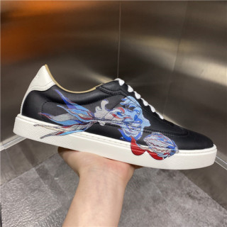 Hermes 2021 Men's Leather Sneakers,HERS0484 - 에르메스 2021 남성용 레더 스니커즈,Size(240-270),블랙