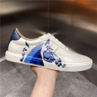 Hermes 2021 Men's Leather Sneakers,HERS0489 - 에르메스 2021 남성용 레더 스니커즈,Size(240-270),화이트