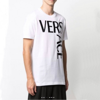 [추천템]Versace  Mens Logo Short Sleeved Tshirts Black - 베르사체 2021 남성 메두사 반팔티 Ver0857x Size(s - 3xl) 화이트