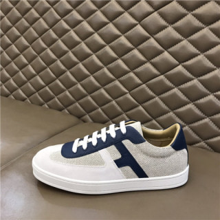 Hermes 2021 Men's Leather Sneakers,HERS0493 - 에르메스 2021 남성용 레더 스니커즈,Size(240-270),화이트