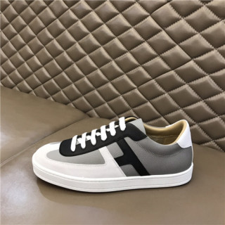 Hermes 2021 Men's Leather Sneakers,HERS0497 - 에르메스 2021 남성용 레더 스니커즈,Size(240-270),그레이