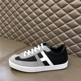 Hermes 2021 Men's Leather Sneakers,HERS0498 - 에르메스 2021 남성용 레더 스니커즈,Size(240-270),블랙