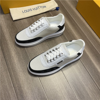 Louis Vuitton 2021 Men's Leather Sneakers,LOUS2169 - 루이비통 2021 남성용 레더 스니커즈,Size(240-270),화이트
