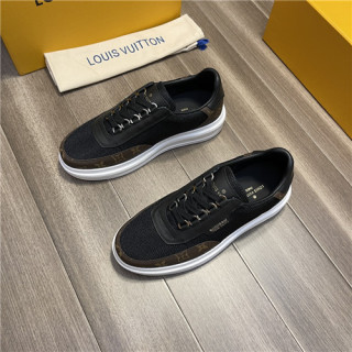 Louis Vuitton 2021 Men's Leather Sneakers,LOUS2170 - 루이비통 2021 남성용 레더 스니커즈,Size(240-270),블랙