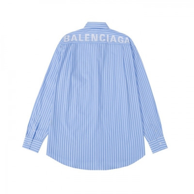 Balenciaga  Mens Logo Cotton Tshirts Blue - 발렌시아가 2021 남성 로고 코튼 셔츠 Bal01129x Size(s - xl) 블루