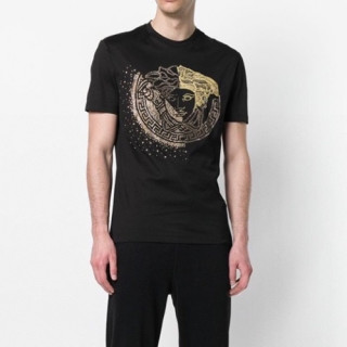 Versace  Mens Logo Short Sleeved Tshirts Black - 베르사체 2021 남성 메두사 반팔티 Ver0859x Size(s - 3xl) 블랙