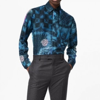 Louis vuitton  Mens Trendy shirts - 루이비통 2021 남성 트렌디 셔츠 Lou03405x Size(s - xl) 블루