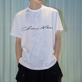 Chanel  Mm/Wm 'CC' Logo Cotton Short Sleeved Tshirts White - 샤넬 2021 남/녀 'CC'로고 코튼 반팔티 Cnl0725x Size(s - xl) 화이트