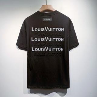 Louis vuitton  Mm/Wm Logo Short Sleeved Tshirts Black - 루이비통 2021 남/녀 로고 반팔티 Lou03409x Size(s - 2xl) 블랙