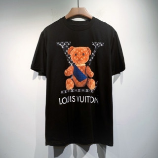 Louis vuitton  Mm/Wm Logo Short Sleeved Tshirts Black - 루이비통 2021 남/녀 로고 반팔티 Lou03411x Size(s - 2xl) 블랙
