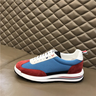 Thom Browne 2021 Men's Leather Sneakers,THOMS0061 - 톰브라운 2021 남성용 레더 스니커즈,Size(240-270),블루