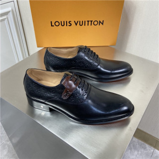 Louis Vuitton 2021 Men's Leather Oxford Shoes,LOUS2188 - 루이비통 2021 남성용 레더 옥스퍼드 슈즈,Size(240-270),블랙