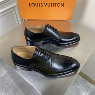 Louis Vuitton 2021 Men's Leather Oxford Shoes,LOUS2190 - 루이비통 2021 남성용 레더 옥스퍼드 슈즈,Size(240-270),블랙