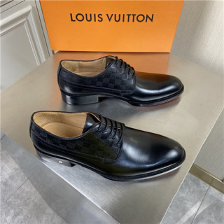 Louis Vuitton 2021 Men's Leather Oxford Shoes,LOUS2192 - 루이비통 2021 남성용 레더 옥스퍼드 슈즈,Size(240-270),블랙