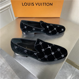 Louis Vuitton 2021 Men's Leather Loafer,LOUS2196 - 루이비통 2021 남성용 레더 로퍼,Size(240-270),블랙