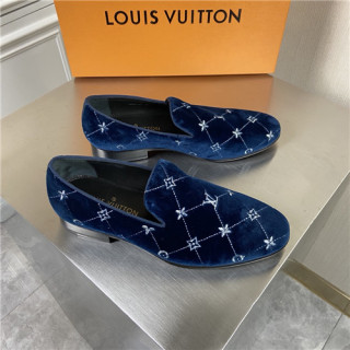 Louis Vuitton 2021 Men's Leather Loafer,LOUS2197 - 루이비통 2021 남성용 레더 로퍼,Size(240-270),네이비
