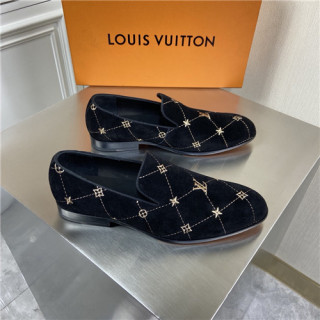 Louis Vuitton 2021 Men's Leather Loafer,LOUS2198 - 루이비통 2021 남성용 레더 로퍼,Size(240-270),블랙