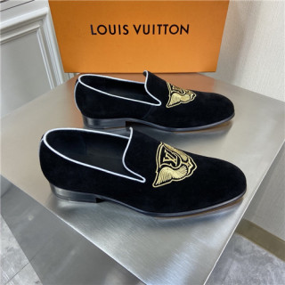 Louis Vuitton 2021 Men's Leather Loafer,LOUS2199 - 루이비통 2021 남성용 레더 로퍼,Size(240-270),블랙