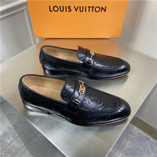 Louis Vuitton 2021 Men's Leather Loafer,LOUS2207 - 루이비통 2021 남성용 레더 로퍼,Size(240-270),블랙