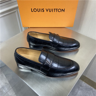 Louis Vuitton 2021 Men's Leather Loafer,LOUS2213 - 루이비통 2021 남성용 레더 로퍼,Size(240-270),블랙