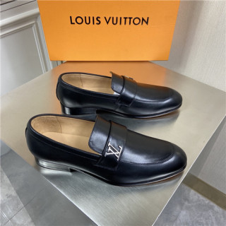 Louis Vuitton 2021 Men's Leather Loafer,LOUS2215 - 루이비통 2021 남성용 레더 로퍼,Size(240-270),블랙