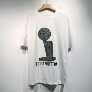 [캐쥬얼]Louis vuitton  Mm/Wm Logo Short Sleeved Tshirts White - 루이비통 2021 남/녀 로고 반팔티 Lou03426x Size(s - 2xl) 화이트