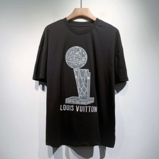 Louis vuitton  Mm/Wm Logo Short Sleeved Tshirts Black - 루이비통 2021 남/녀 로고 반팔티 Lou03427x Size(s - 2xl) 블랙