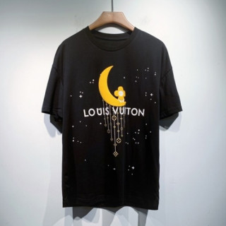 Louis vuitton  Mm/Wm Logo Short Sleeved Tshirts Black - 루이비통 2021 남/녀 로고 반팔티 Lou03435x Size(s - 2xl) 블랙