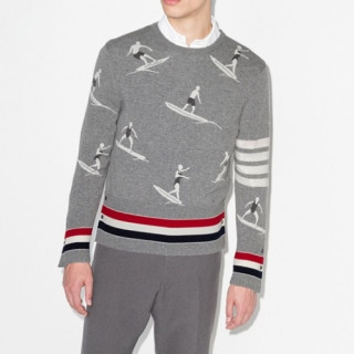 Thom Browne  Mens Strap Sweaters Gray - 톰브라운 2021 남성 스트랩 스웨터 Thom01408x Size(1 - 4) 그레이
