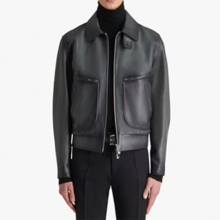 Berluti  Mens Casual Leather Jackets Black - 벨루티 2021 남성 캐쥬얼 가죽 자켓 Ber0045x Size(m - 3xl) 블랙