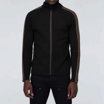 Fendi  Mens Logo Crew-neck Sweaters Black - 펜디 2021 남성 로고 크루넥 스웨터 Fen01052x Size(m - 3xl) 블랙
