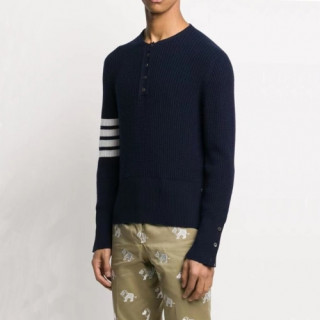 Thom Browne  Mens Strap Sweaters Navy - 톰브라운 2021 남성 스트랩 스웨터 Thom01461x Size(1 - 4) 네이비