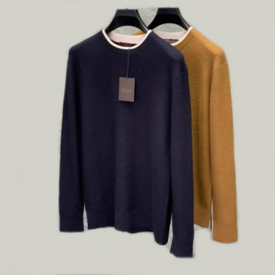 Zegna  Mens Basic Crew-neck Wool Sweater Nacy - 제냐 2021 남성 베이직  터틀넥 울 스웨터 Zeg0314x Size(s - 2xl) 네이비