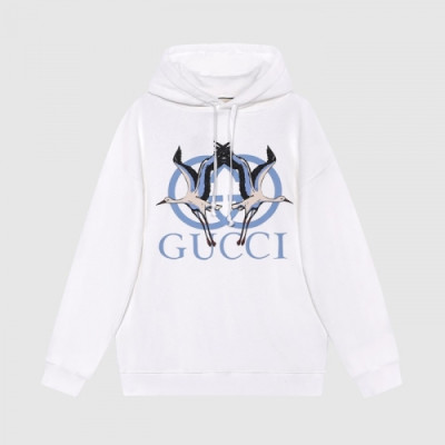 Gucci  Mm/Wm Logo Casual Hoodie White - 구찌 2021 남/녀 로고 캐쥬얼 후드티 Guc04451x Size(s - l) 화이트
