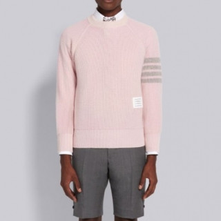 Thom Browne  Mm/Wm Strap Crew-neck Wool Sweaters Pink - 톰브라운 2021 남/녀 스트랩 크루넥 울 스웨터 Thom01484x Size(1- 4) 핑크
