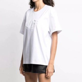 Fendi Womens Casual White Tshirts - 펜디 여성 화이트 반팔 티셔츠 - Fen1109x