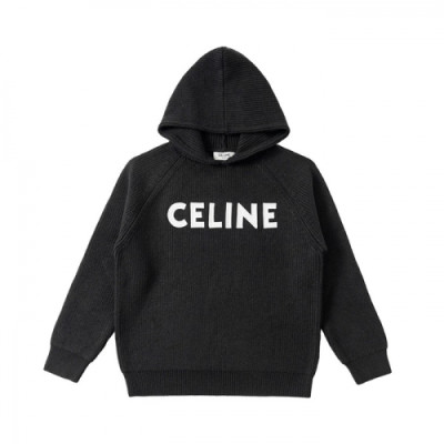 Celine  Mm/Wm Logo Cotton Hoodie Black - 셀린느 2021 남/녀 로고 코튼 후디 Cel0201x Size(s - l) 블랙