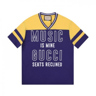 Gucci  Mm/Wm Logo Short Sleeved Tshirts Blue - 구찌 2021 남/녀 로고 반팔티 Guc04505x Size(xs - l) 블루