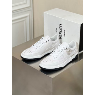 벨루티  남성 캐쥬얼 레더 스니커즈 Szie(245 - 270) 화이트 - Berluti  Mens Casual Leather Sneakers Ber0073x White