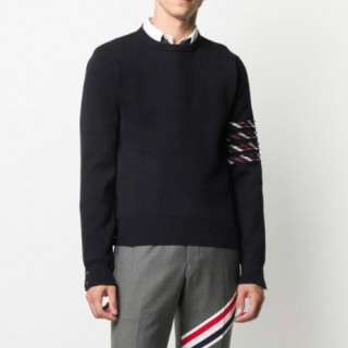 Thom Browne  Unisex Strap Sweaters Navy - 톰브라운  남/녀 스트랩 스웨터 Thom01532x Size(1 - 4) 네이비
