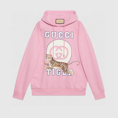 Gucci  Unisex Logo Casual Hoodie Pink - 구찌 2022 남/녀 로고 캐쥬얼 후드티 Guc04549x Size(xs - xl) 핑크