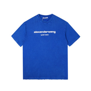 알렉산더왕 남성 이니셜 블루 반팔티 - Mens Blue Tshirts - alx0193x