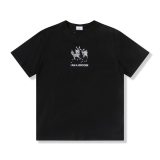 버버리 남성 크루넥 블랙 반팔티 - Mens Black Tshirts - Bur04233x