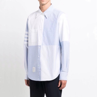 톰브라운 클래식 남성 블루 셔츠 - Mens Blue Tshirts - tom01553x